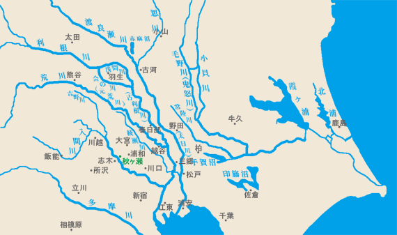 江戸時代初期の荒川･利根川