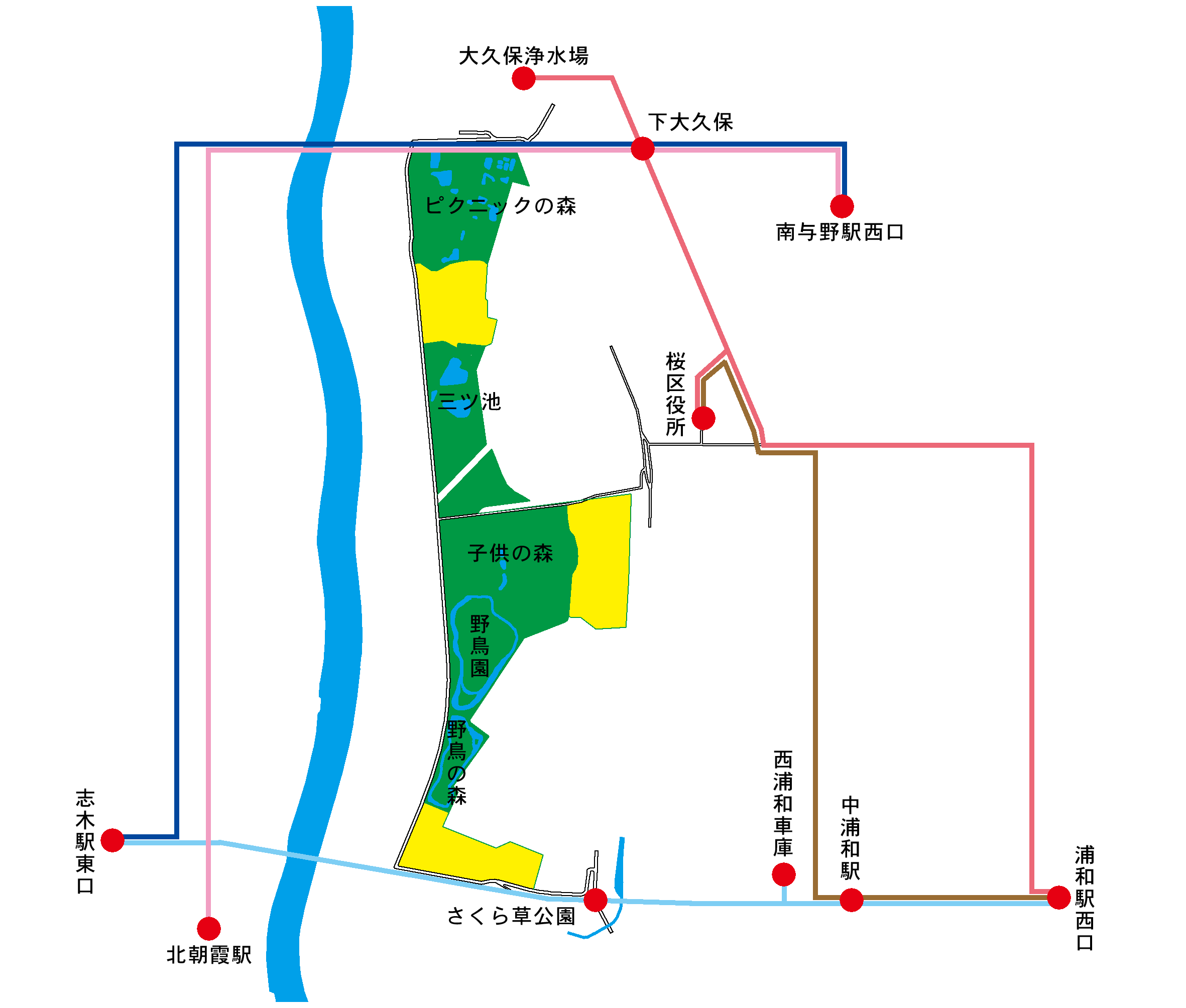 バス路線図