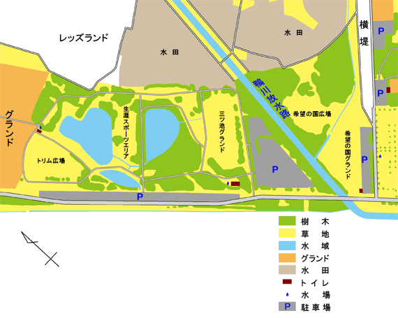 三ツ池案内図