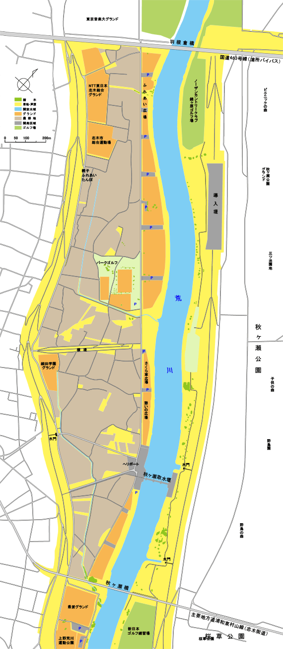 宗岡田圃案内図