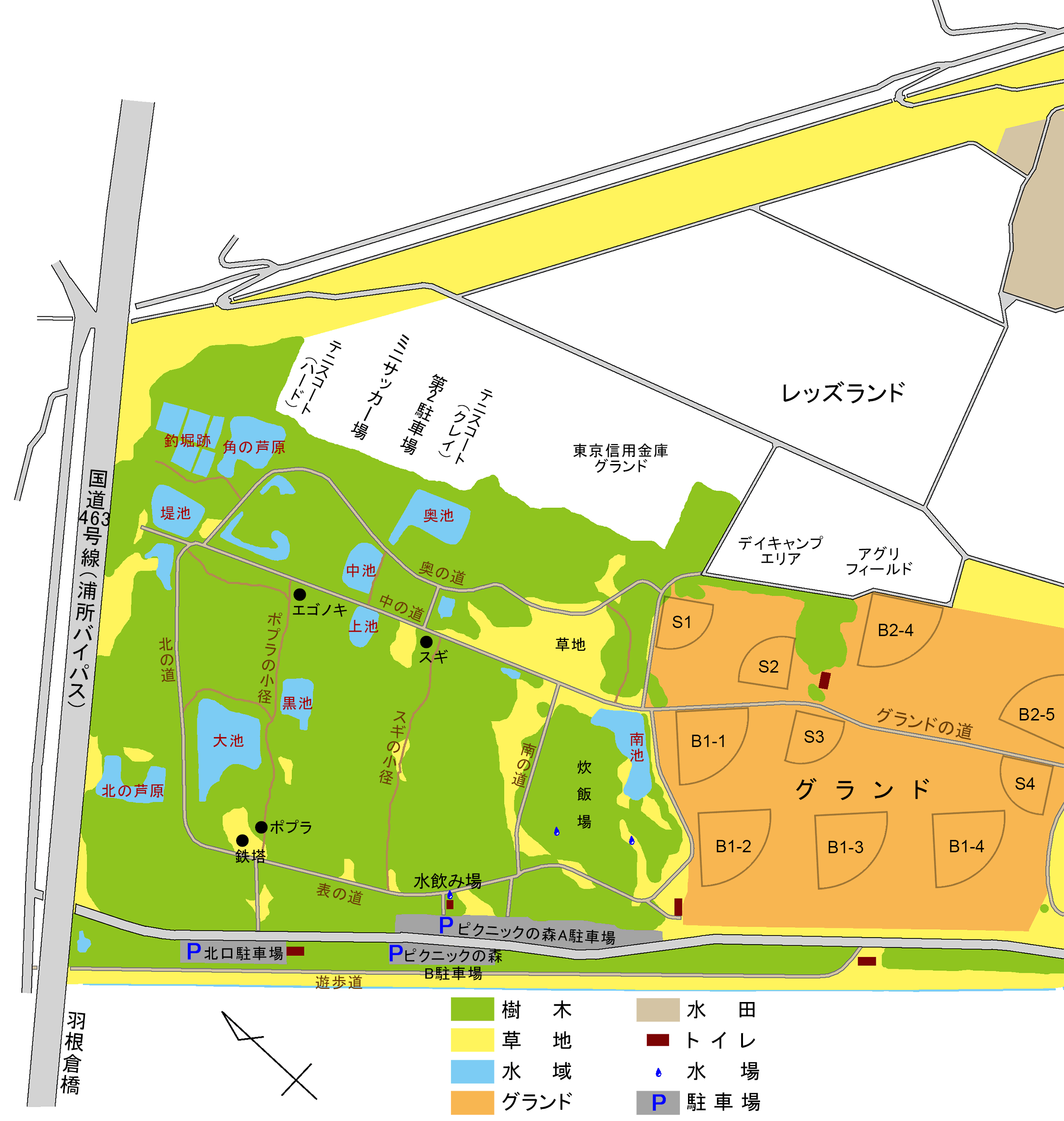 ピクニックの森案内図